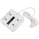 چند راهی 4 خانه برق ارت دار الدینیو SC-18 با کابل 2 متری + شارژر USB و Type-C