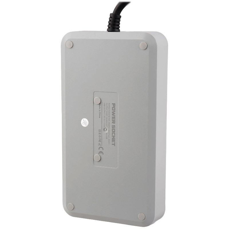 چند راهی 3 خانه برق ارت دار الدینیو SC-09 با کابل 2 متری + شارژر USB