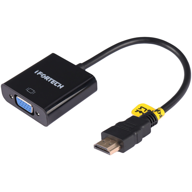 تبدیل Ifortech HDMI To VGA + کابل صدا و کابل Micro USB