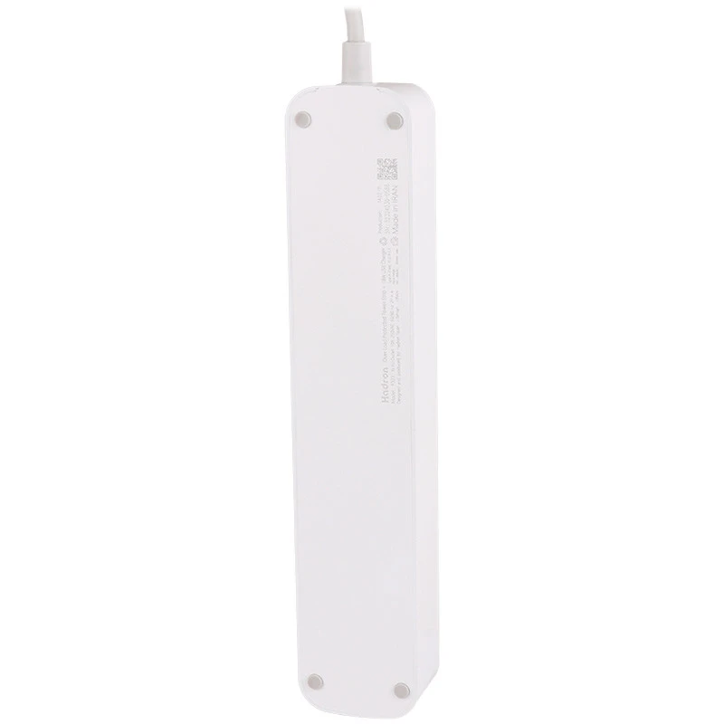 چند راهی 3 خانه برق ارت دار هادرون P323 با کابل 1.8 متری + شارژر USB