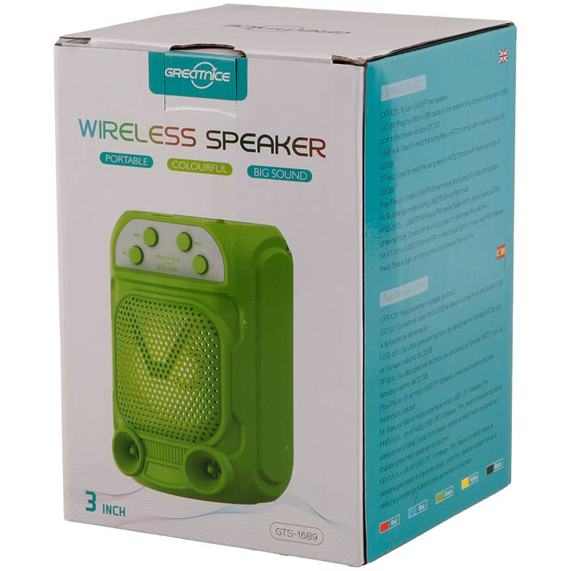 اسپیکر بلوتوثی رم و فلش خور Greatnice GTS-1689