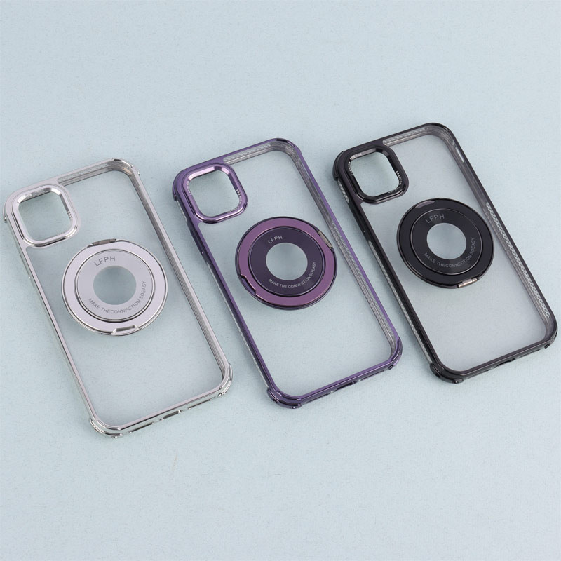 قاب PC شفاف Fashion Trends استند شو + محافظ لنز رینگی iPhone 11