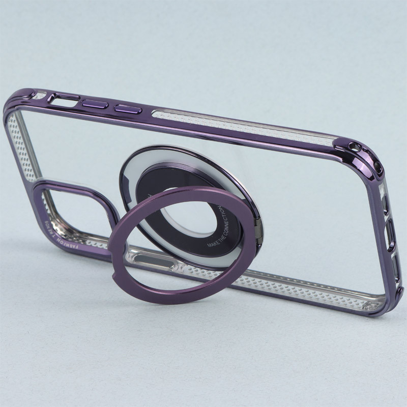 قاب PC شفاف Fashion Trends استند شو + محافظ لنز رینگی iPhone 12 Pro