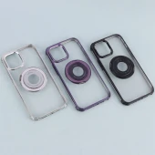 قاب PC شفاف Fashion Trends استند شو + محافظ لنز رینگی iPhone 12 Pro Max