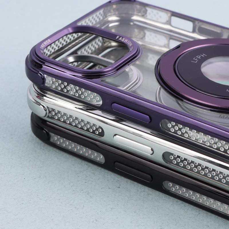 قاب PC شفاف Fashion Trends استند شو + محافظ لنز رینگی iPhone 13
