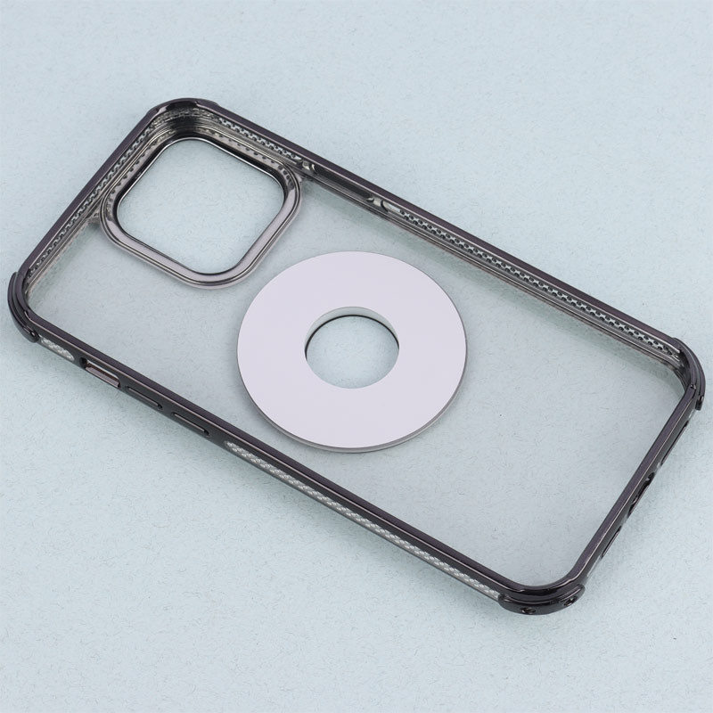 قاب PC شفاف Fashion Trends استند شو + محافظ لنز رینگی iPhone 13 Pro Max