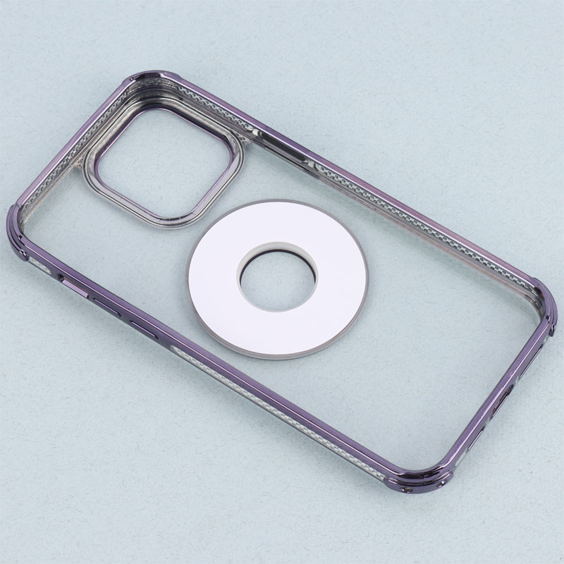قاب PC شفاف Fashion Trends استند شو + محافظ لنز رینگی iPhone 14 Pro Max