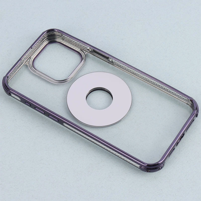 قاب PC شفاف Fashion Trends استند شو + محافظ لنز رینگی iPhone 15 Pro Max