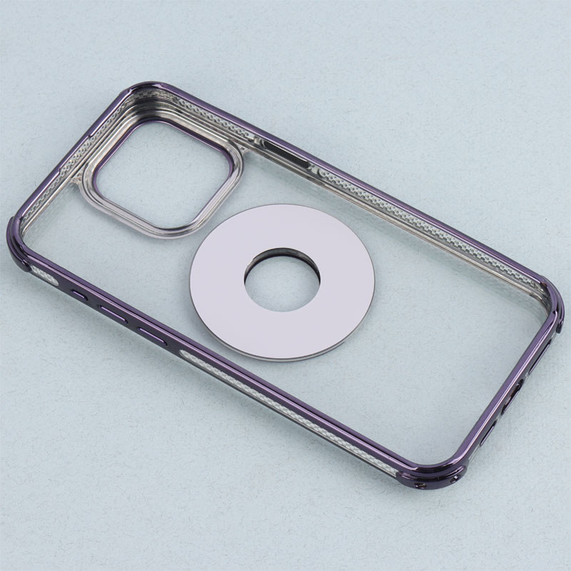 قاب PC شفاف Fashion Trends استند شو + محافظ لنز رینگی iPhone 15 Pro Max