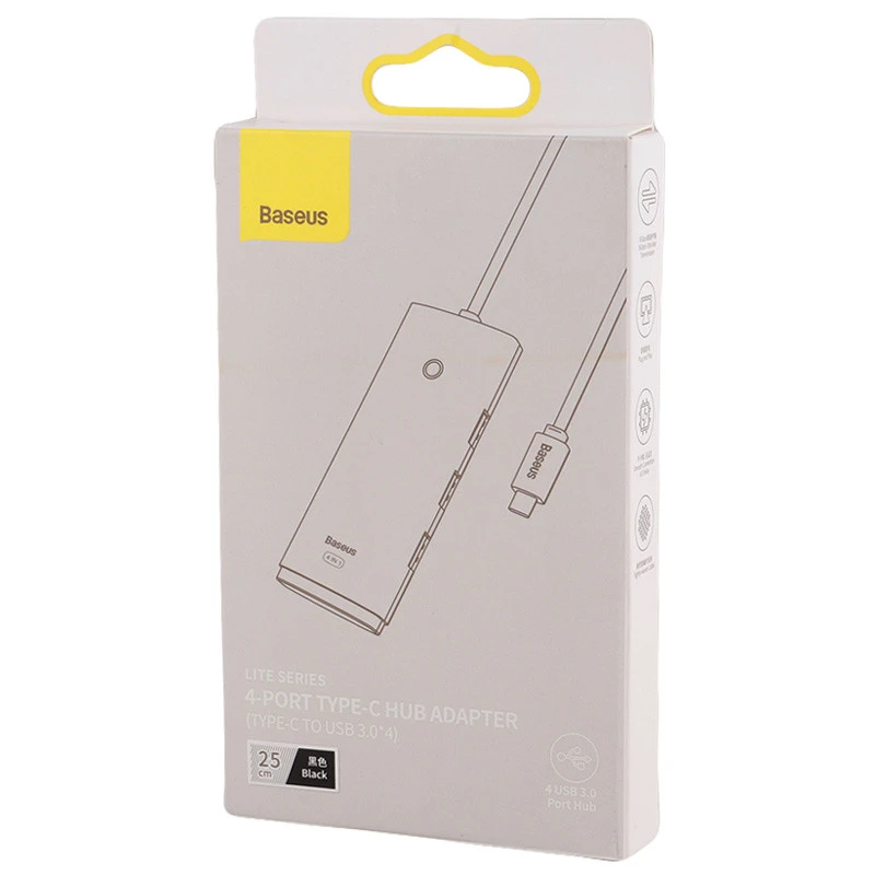 هاب 4 پورت USB3.0 باسئوس Lite Series WKQX0303