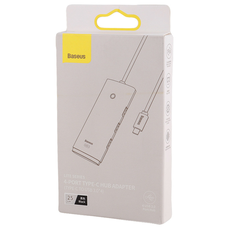 هاب 4 پورت USB3.0 باسئوس Lite Series WKQX0303