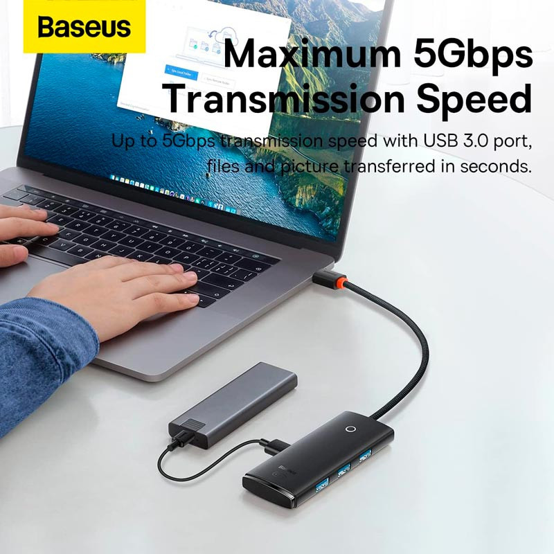 هاب Baseus Lite Series WKQX0303 USB3.0 To Type-C