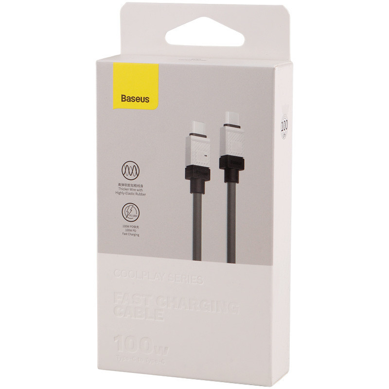 کابل تبدیل فست شارژ Baseus CoolPlay Series CAKW00020 Type-C to TYPE-C 100W 1m