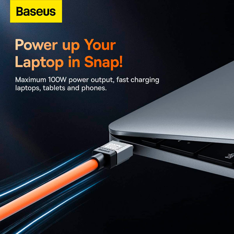 کابل تبدیل فست شارژ Baseus CoolPlay Series CAKW00020 Type-C to TYPE-C 100W 1m