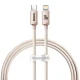 کابل تبدیل فست شارژ Baseus Crystal Shine Series CAJY0013 Type-C To Lightning 20W 1.2m