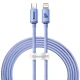 کابل تبدیل فست شارژ Baseus Crystal Shine Series CAJY0013 Type-C To Lightning 20W 1.2m