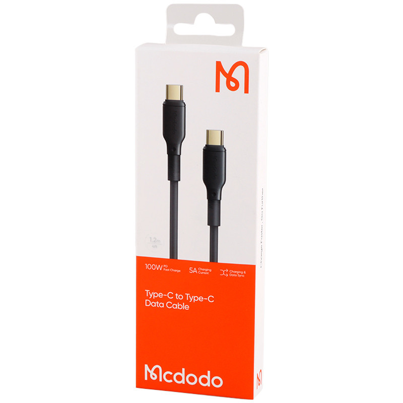 کابل تبدیل فست شارژ Mcdodo CA-8351 Type-C To Type-C 5A PD 100W 1.2m
