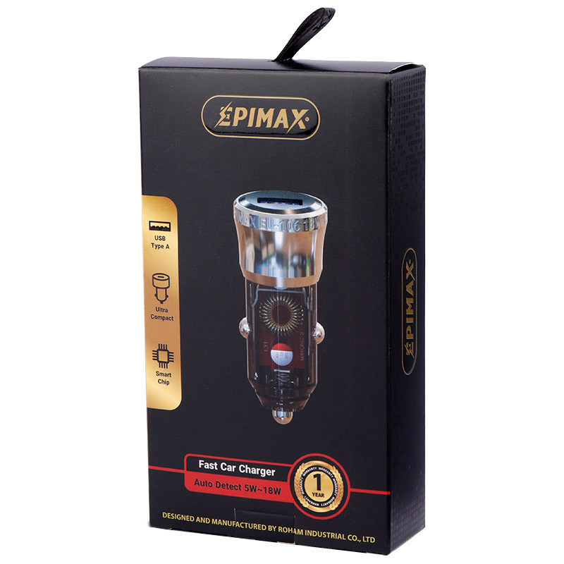 شارژر فندکی فست شارژ Epimax EU-106 QC3.0 18W