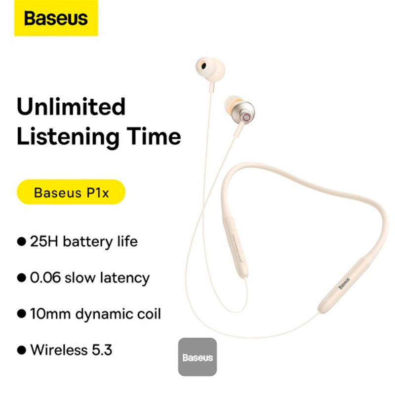 هندزفری بلوتوث دورگردنی Baseus Bowie P1x NGPB01000