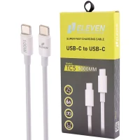 کابل تبدیل فست شارژ Eleven TC5 Type-C to Type-C 6A 100W 1m