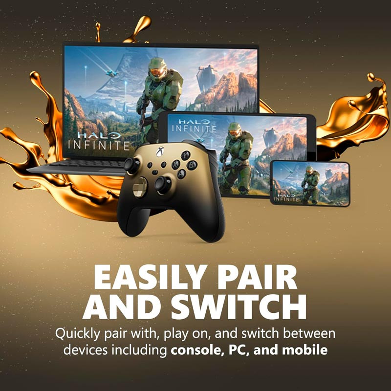 دسته بازی بی سیم Microsoft XBOX Series X/S Gold Shadow Special Edition