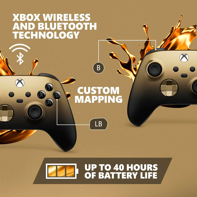 دسته بازی بی سیم Microsoft XBOX Series X/S Gold Shadow Special Edition