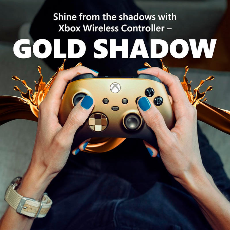 دسته بازی بی سیم Microsoft XBOX Series X/S Gold Shadow Special Edition