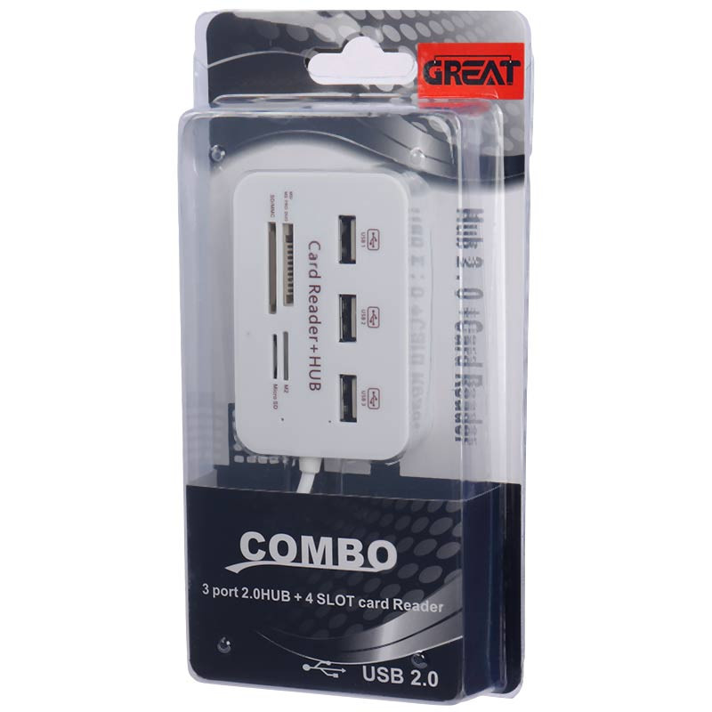 هاب 3 پورت USB2.0 گریت Combo