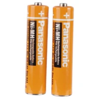 باتری دوتایی نیم قلمی شارژی Panasonic NI-MH AAA 630mAh