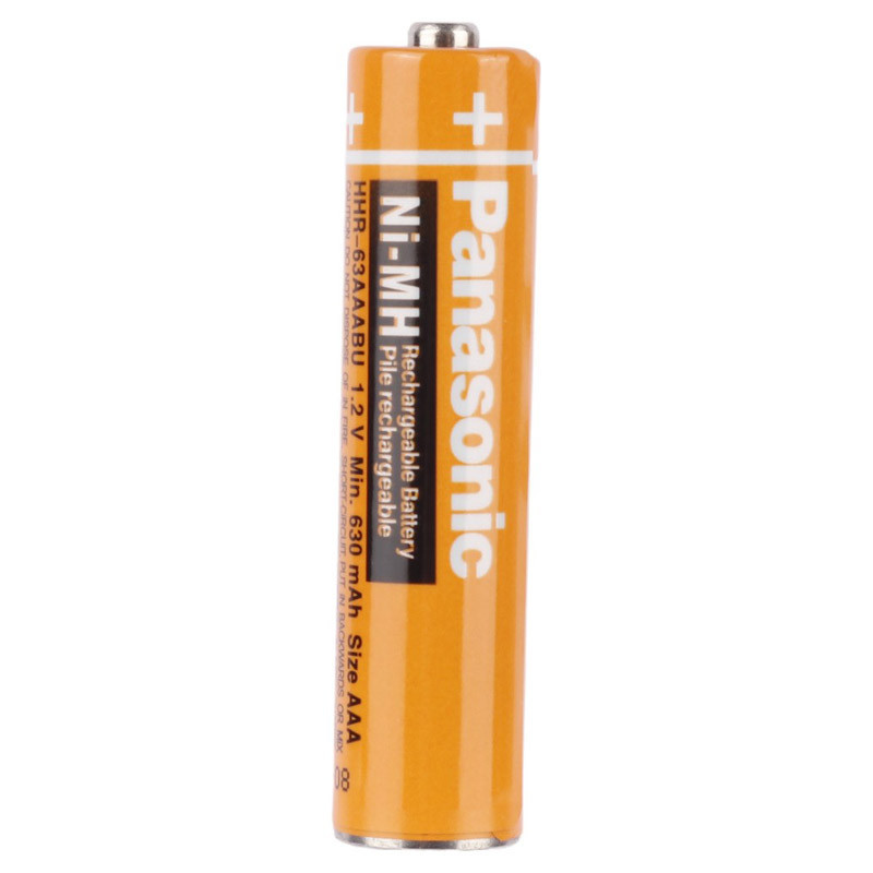 باتری دوتایی نیم قلمی شارژی Panasonic NI-MH AAA 630mAh