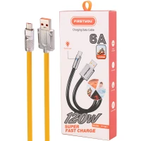 کابل میکرو یو اس بی فست شارژ First You FY-001 6A 120W 1m