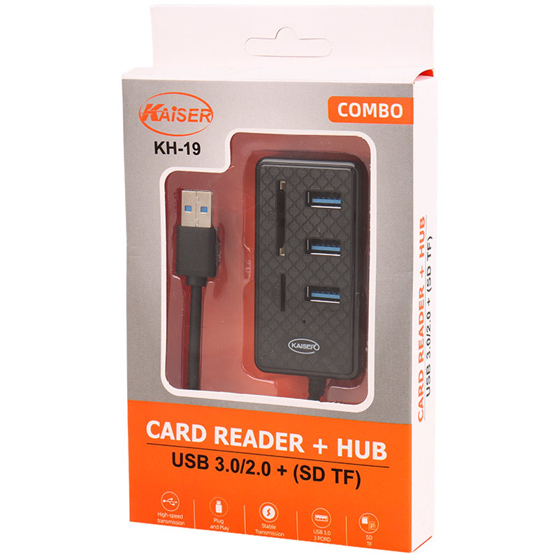 هاب 3 پورت USB3.0 کایزر KH-19