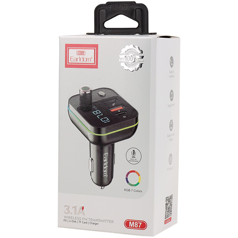 شارژر فندکی + FM Player بلوتوثی Earldom ET-M87