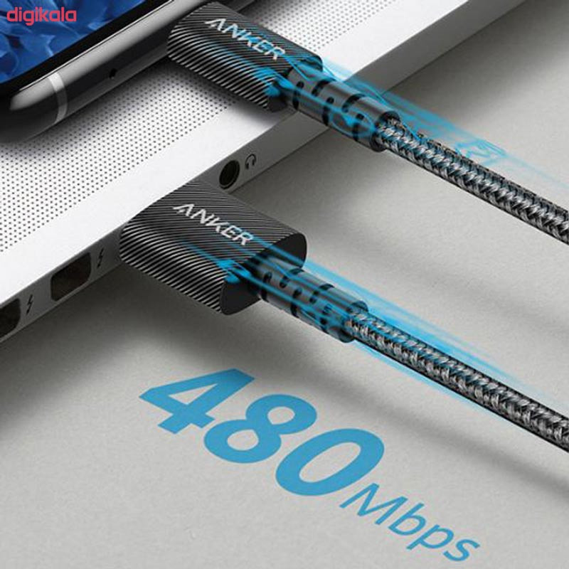 کابل تایپ سی فست شارژ Anker PowerLine Select Plus A8023H11 1.8m