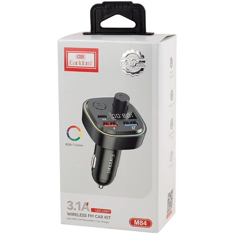 شارژر فندکی + FM Player بلوتوثی Earldom ET-M84
