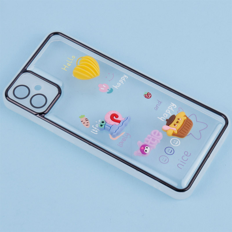 قاب شفاف عروسک برجسته محافظ لنزدار Samsung Galaxy A05