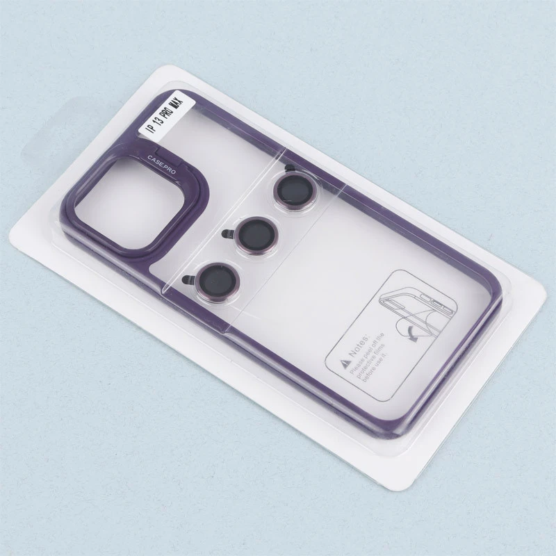 قاب PC شفاف Case Pro استند شو + محافظ لنز رینگی iPhone 13 Pro Max