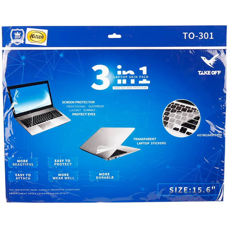 گلس محافظ صفحه نمایش لپ تاپ "Kaiser TO-301 15.6 بسته 3 عددی