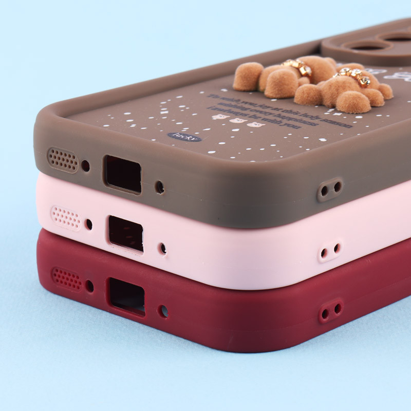 قاب سولید کیس عروسکی پشمالو محافظ لنزدار Samsung Galaxy A54