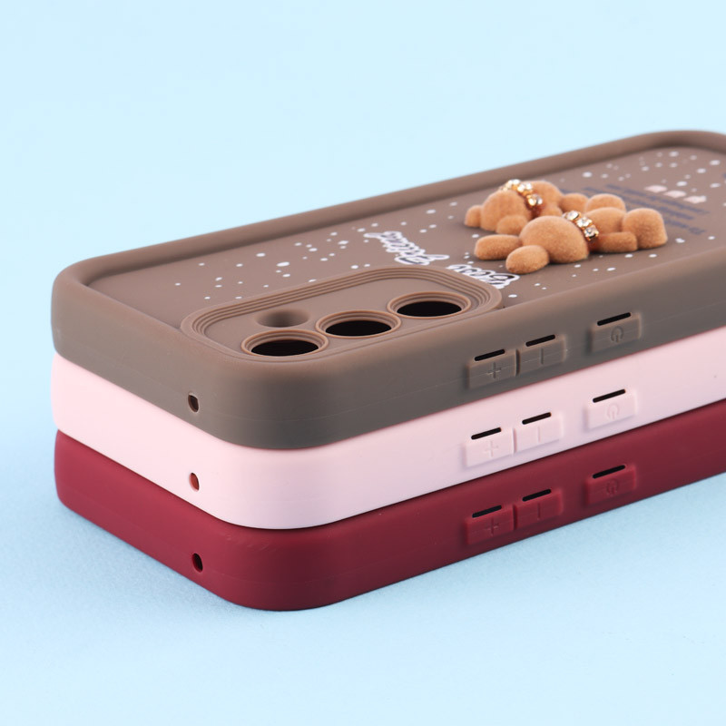 قاب سولید کیس عروسکی پشمالو محافظ لنزدار Samsung Galaxy A54