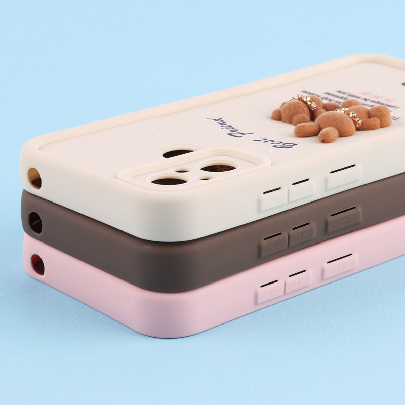 قاب سولید کیس عروسکی پشمالو محافظ لنزدار Xiaomi Redmi 12C