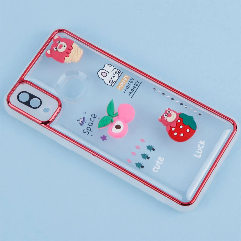 قاب شفاف عروسک برجسته محافظ لنزدار Samsung Galaxy A10s