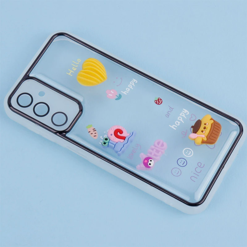 قاب شفاف عروسک برجسته محافظ لنزدار Samsung Galaxy A24 4G