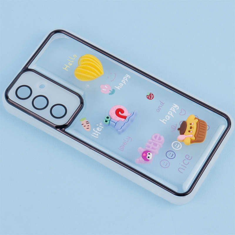 قاب شفاف عروسک برجسته محافظ لنزدار Samsung Galaxy A54