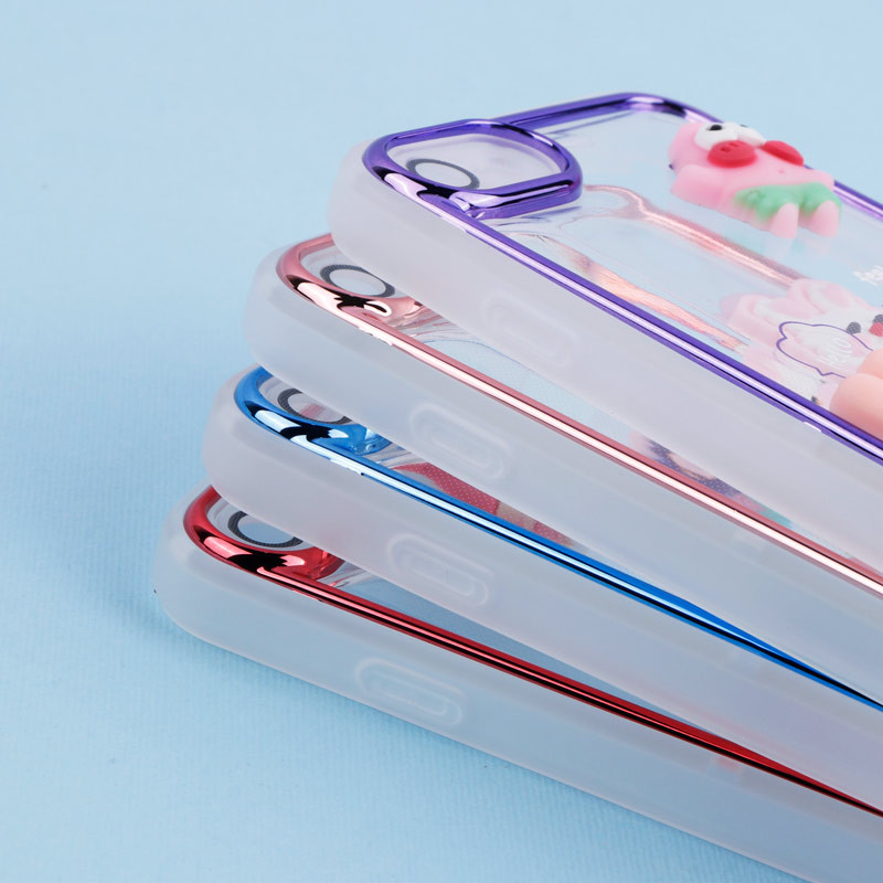 قاب شفاف عروسک برجسته محافظ لنزدار iPhone 7 / 8 / SE 2020