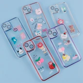 قاب شفاف عروسک برجسته محافظ لنزدار iPhone 13