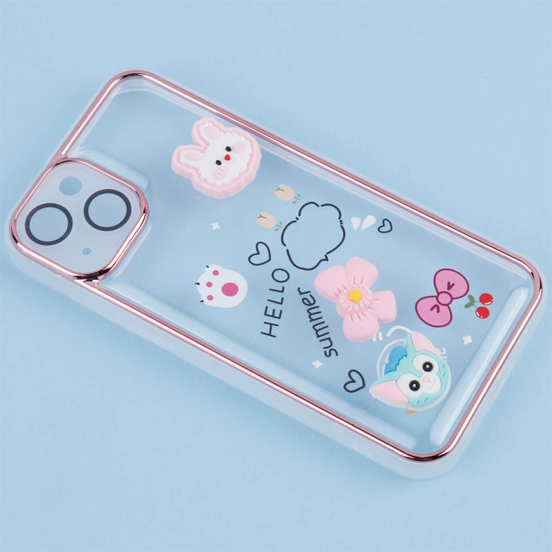 قاب شفاف عروسک برجسته محافظ لنزدار iPhone 13