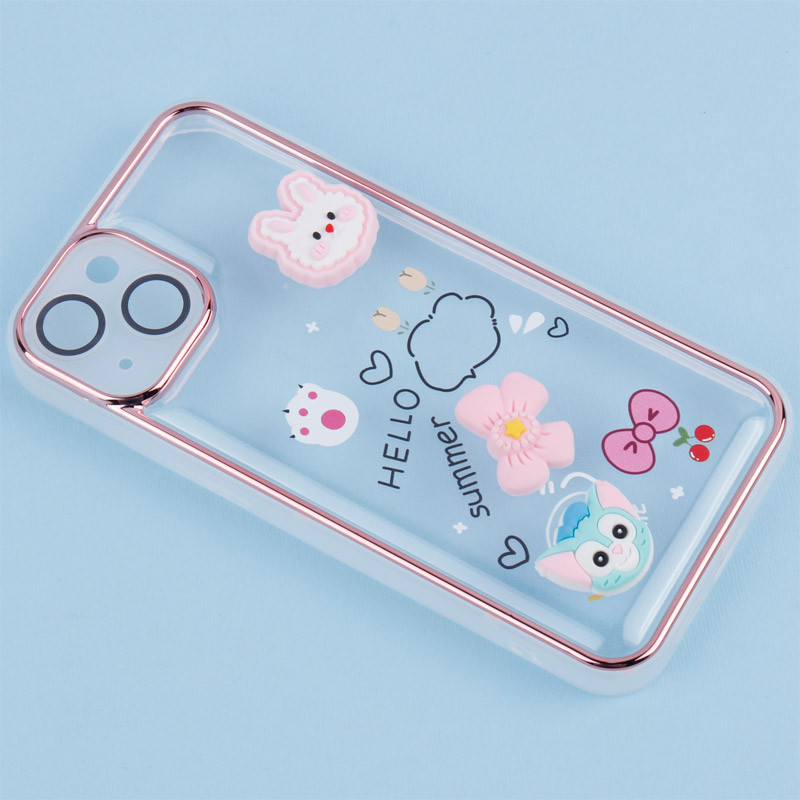 قاب شفاف عروسک برجسته محافظ لنزدار iPhone 13