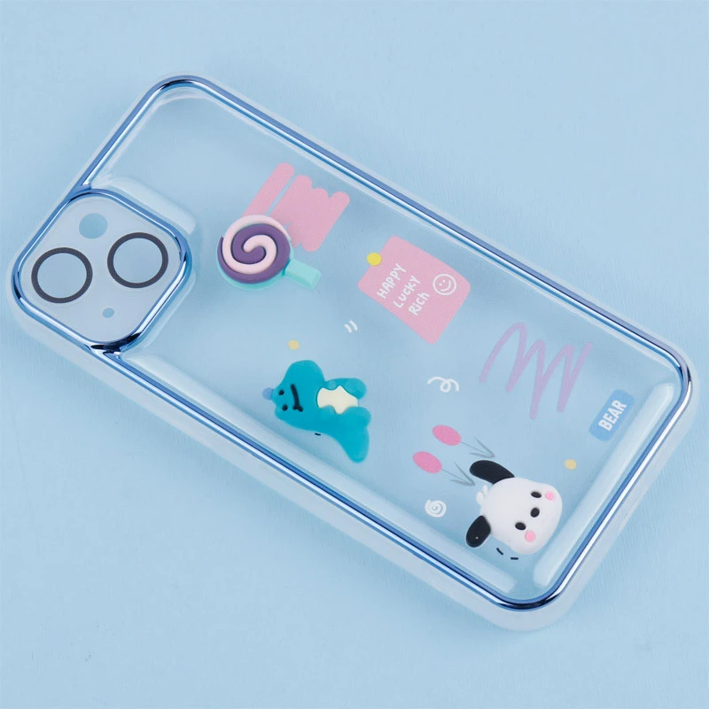قاب شفاف عروسک برجسته محافظ لنزدار iPhone 13
