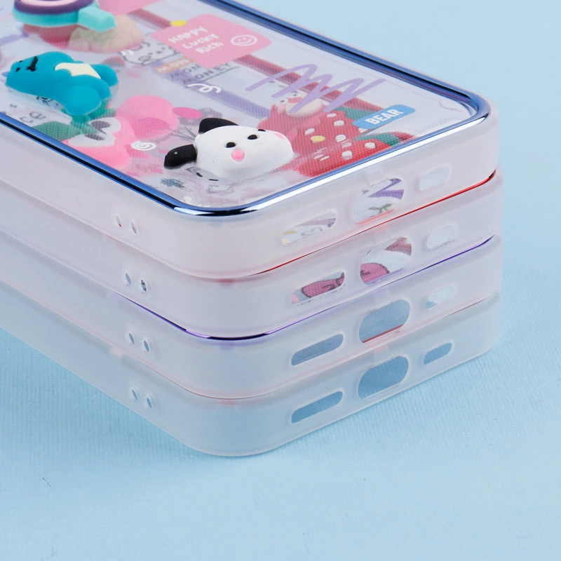 قاب شفاف عروسک برجسته محافظ لنزدار iPhone 13